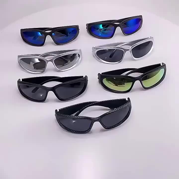 NC Kacamata Hitam Pria Wanita Steampunk Retro Fashion Outdoor Eyewear Sunglasses