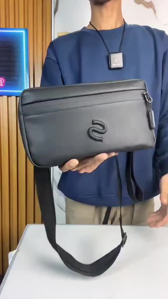 STARLET HONOR HANDBAG Tas Multifungsi Waterproof Tas Selempang Unisex Anti Air Clutch Bag Cowok Waistbag Hitam Pria