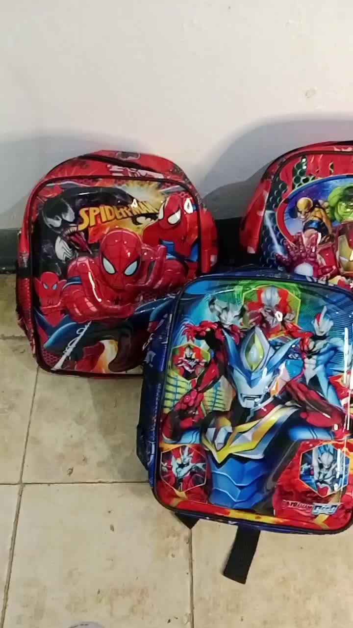 TAS ANAK RANSEL SEKOLAH PAUD SPIDERMAN  EMBOSH BERLED USIA 1-3 TAHUN tasse kolahanak