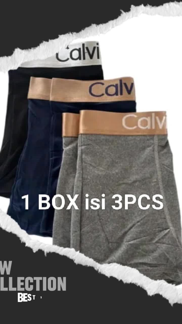 PAKET 1BOX ISI 3PCS CELANA DALAM PRIA/BOXER PRIA BAHAN CATTON SPANDEX PREMIUM LEMBUT