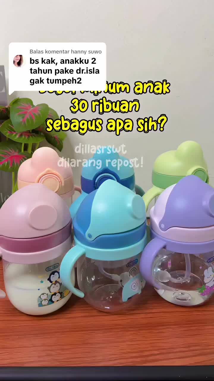 Dr.Isla Botol Minum Bayi/Botol Minum Anak/Botol Bayi 250Ml Karakter Kartun Lucu /Botol Air Bayi BY01