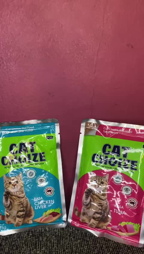 Cat Choize Pouch Makanan Kucing Basah Rasa Chicken Liver & tuna 75gr
