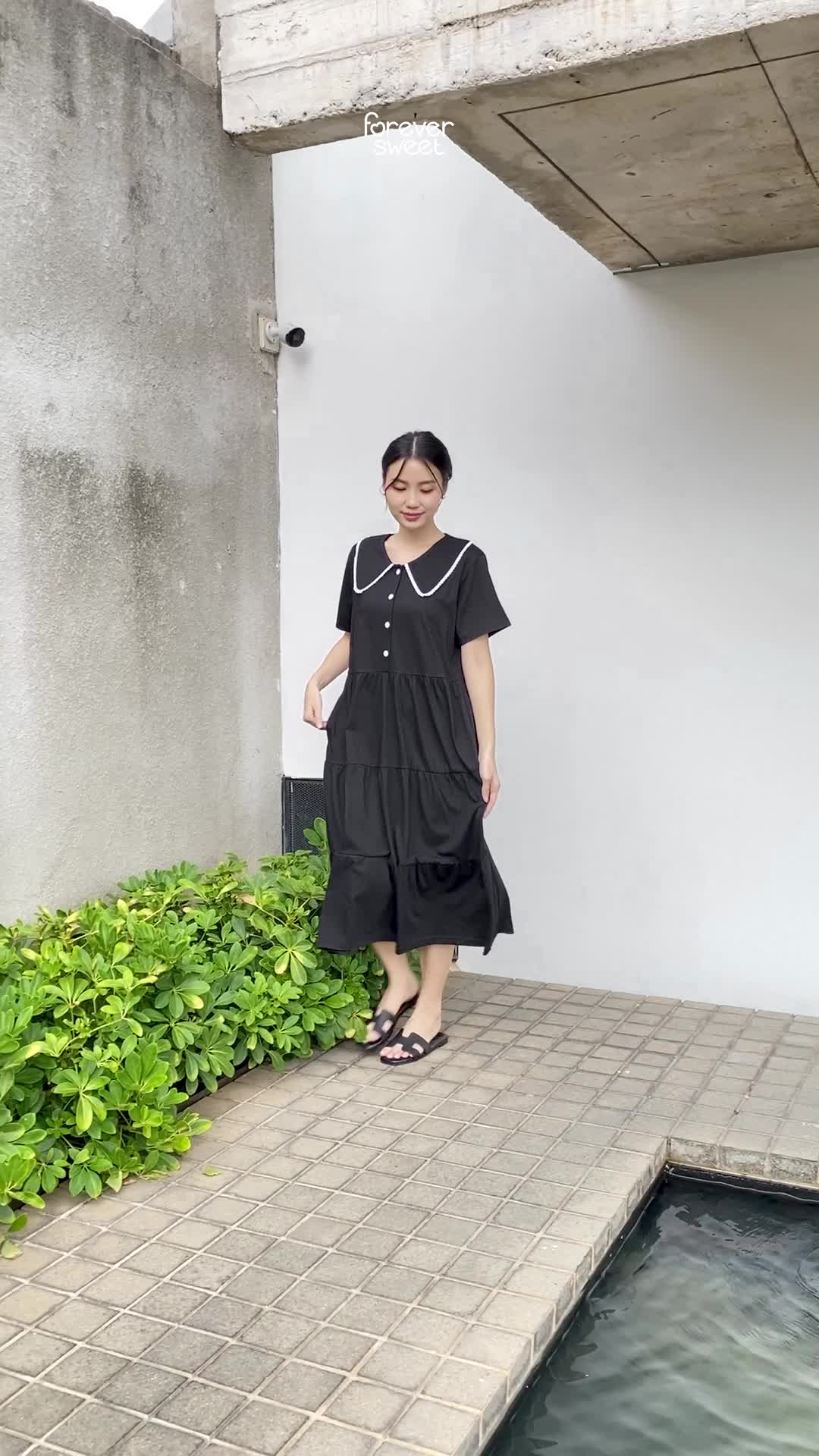 FOREVER SWEET Daste Dewasa r Home Dress Midi Korean Busui Cantik Nyaman Wanita Tidur Rayon Daster Piyama