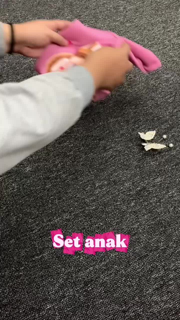 Setelan Anak Perempuan Belah BUBULA LABUBU - Baju Kaos dan Celana Panjang cewek Fashion Motif Pakaian Terbaru Usia 4-13 Tahun