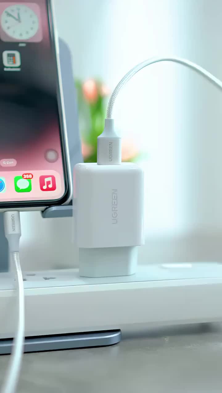 UGREEN Kabel Charger Set For iPhone 7 8 X XR XS 11 12 13 14 Pro Max Lightning Mfi Cable Fast Charging 10W 18W 20W