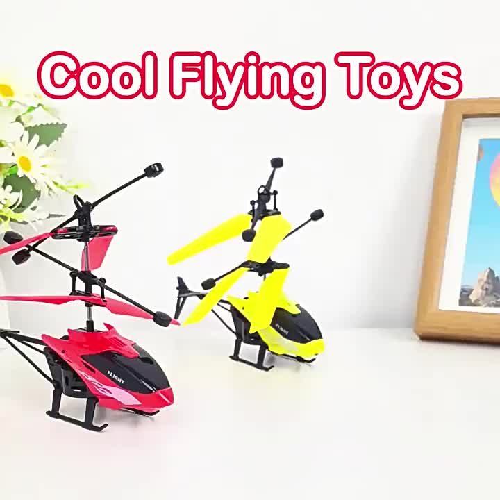 Helicopter Transparan LED Mainan Helikopter Terbang RC Remote Control