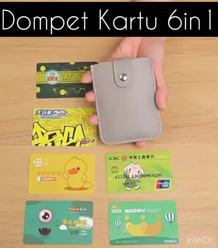 Card Holder Tarik 5 kartu Dompet kartu 5in1 Premium Pouch Kartu Hampers Card Holder 5pcs Card Wallet