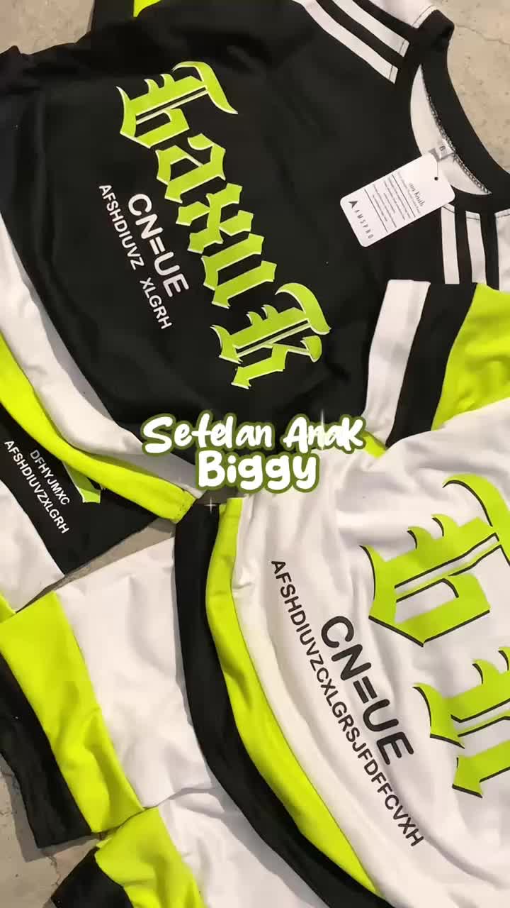 Setelan Anak Laki-Laki Amspro Fashion Kids Biggy Model Terbaru 2025 - Baju Kaos Lengan dan Celana Pendek Motif 8-14 Tahun