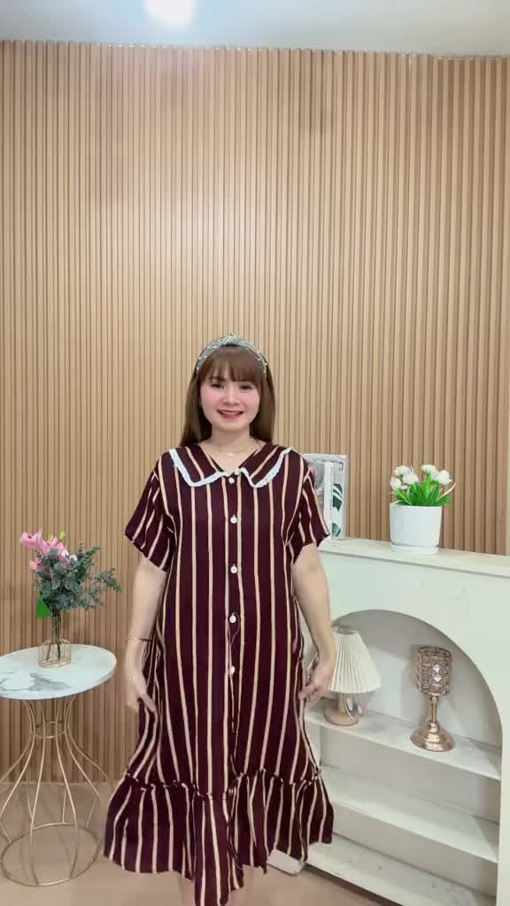 Daster jisso kerah renda /Daster full kancing /Daster Ibu Katun Menyusui Nyaman Rayon Wanita Busui Hamil Bumil