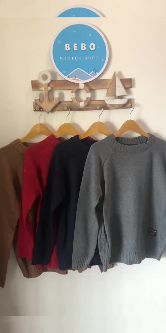 Sweater Rajut Wol Pria Tebal dan Hangat Pullover Pria