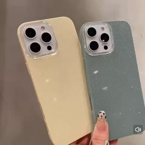 New!! Case Simpel Blink Blink Colorful Glitter For iPhone 11 12 13 14 15 16 Pro Max Plus Pelindung Camera