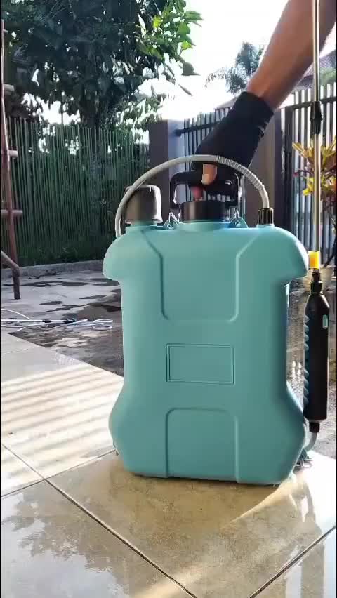 REAIM Sprayer Elektrik 15L Kapasitas Besar dengan Pompa Tekanan Tinggi untuk Penyemprotan Pupuk Pestisida dan Penyiraman Tanaman Cocok untuk Pertanian Kebun Sayur & Perkebunan Dilengkapi Nozel 4 Mode Adjustable