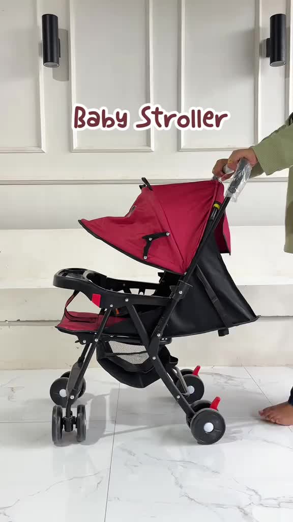 【COD】Lipat Magic Stroller Baby 2 Way Kereta Dorong Baby Travelling Bermotif Seat Belt Kode Unisex Cocok untuk anak usia 1-6 tahun dorongan bayi roda 4