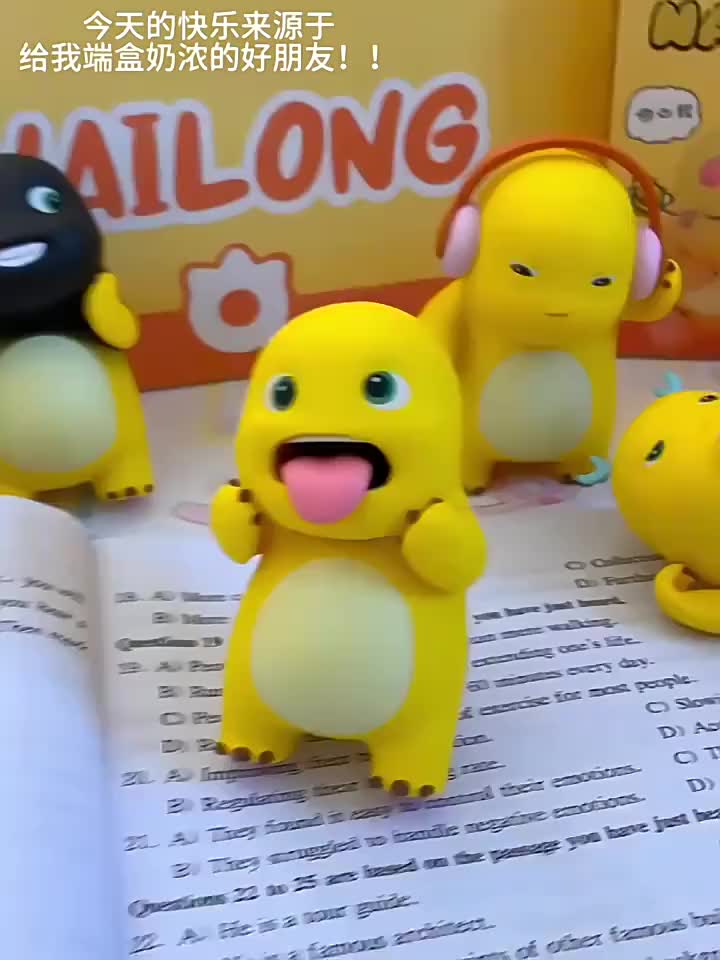 Dekorasi Nailong Dino Kuning Asli, Dekorasi Desktop, Boneka Figure, Dekorasi mobil, minifigure nailong gosong, mainan nailong Hadiah Kado