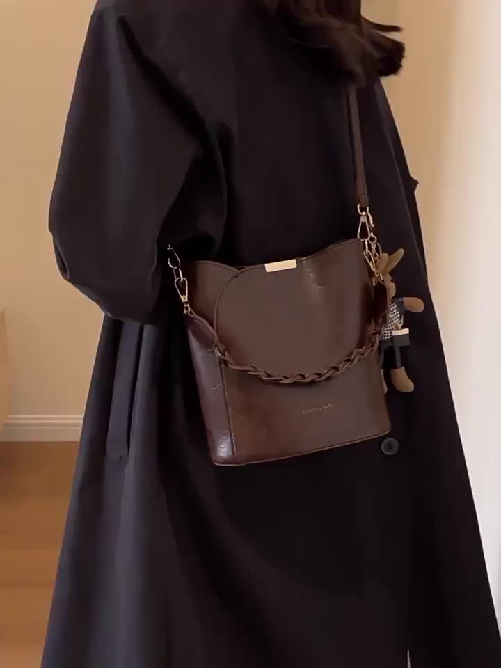 mailard tas keranjang wanita retro portabel untuk wanita