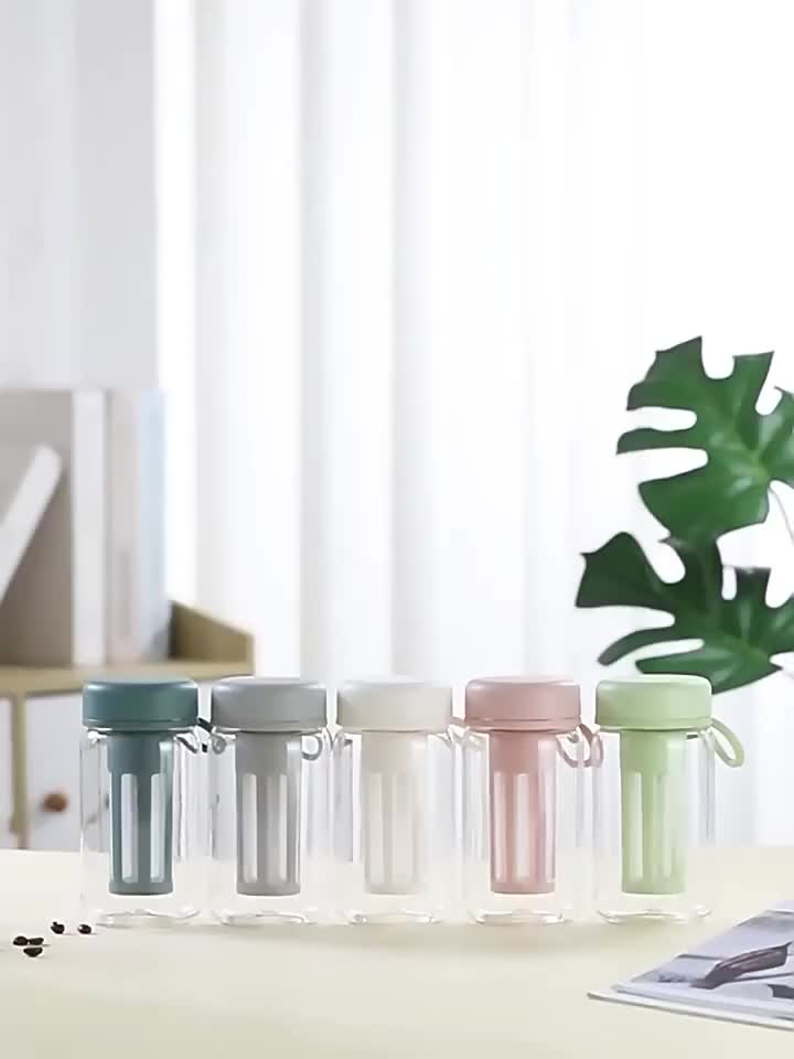 Cold Brew Coffee & Tea Maker 600ml Infuser Portable  Perfect for Iced Coffee & Tea Plastik Pink