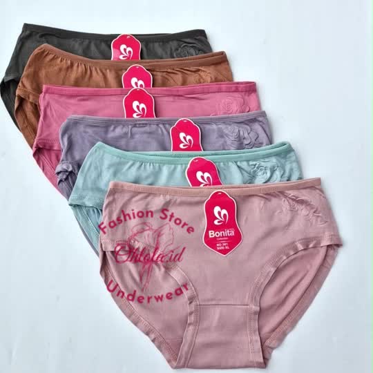 12 Pcs Daleman CD Cewek Celana Dalam Wanita Remaja Polos CD Katun
