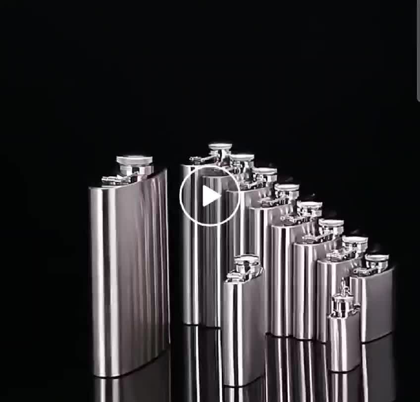 botol pipih stainless steel hip flask memo bottle anti karat 304