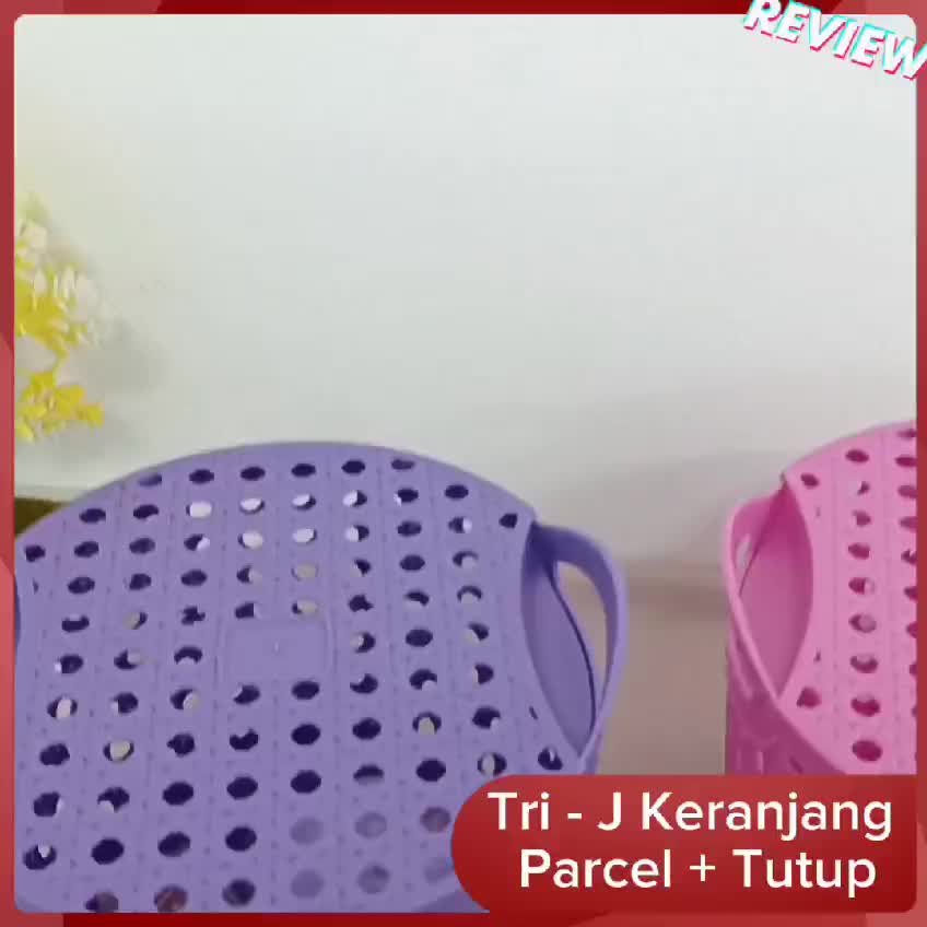 ENVIO - TRI J - Keranjang Parcel + Tutup (Keranjang Multifungsi / Keranjang Souvenir)