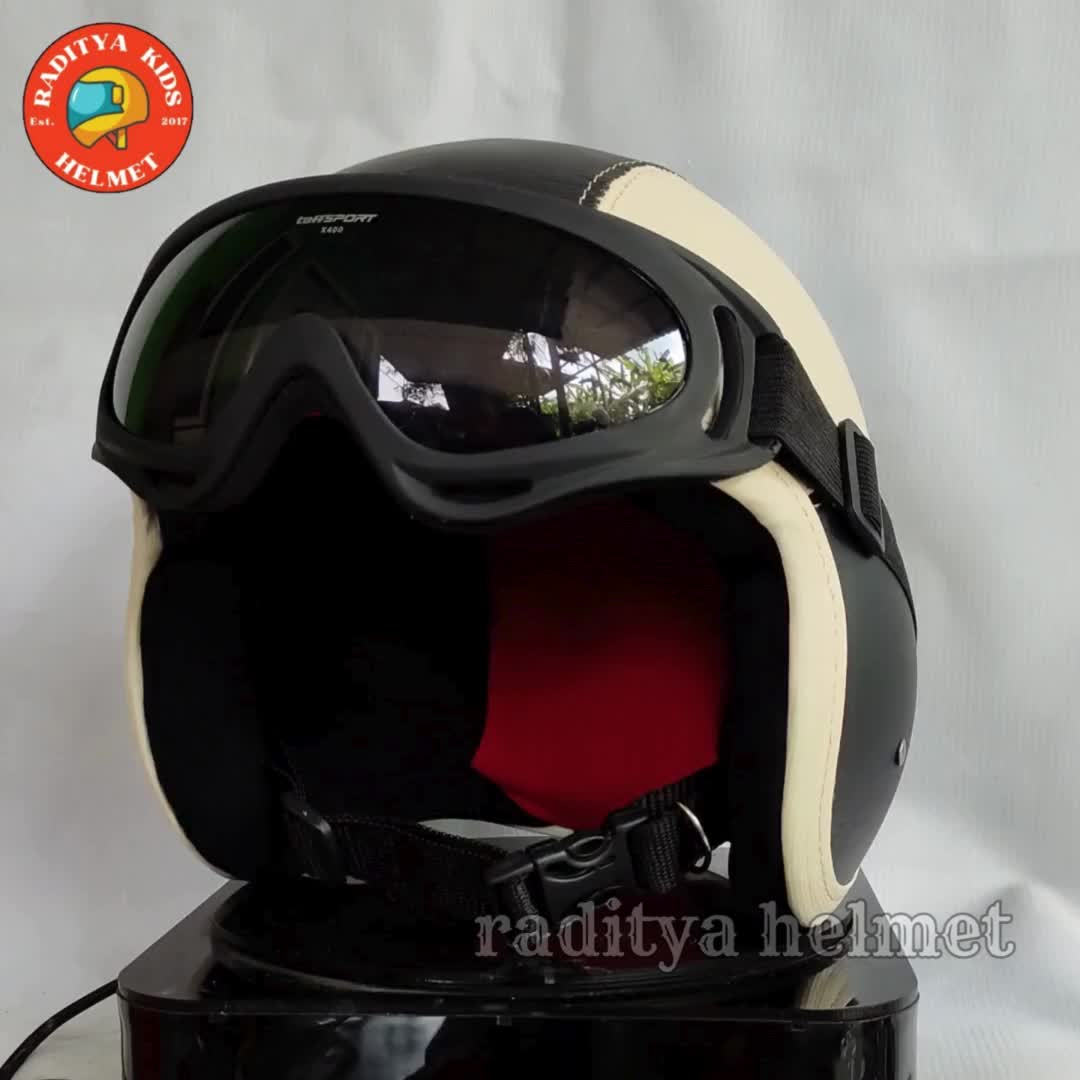 Helm anak BOGO USIA 6-10 TAHUN pilot tanggung polos Motorcycle