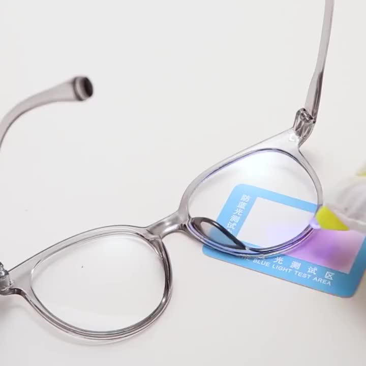 Kacamata Anti Radiasi Wanita Pria Frame Sunglasses Lensa Transparan Plastik Eyewear