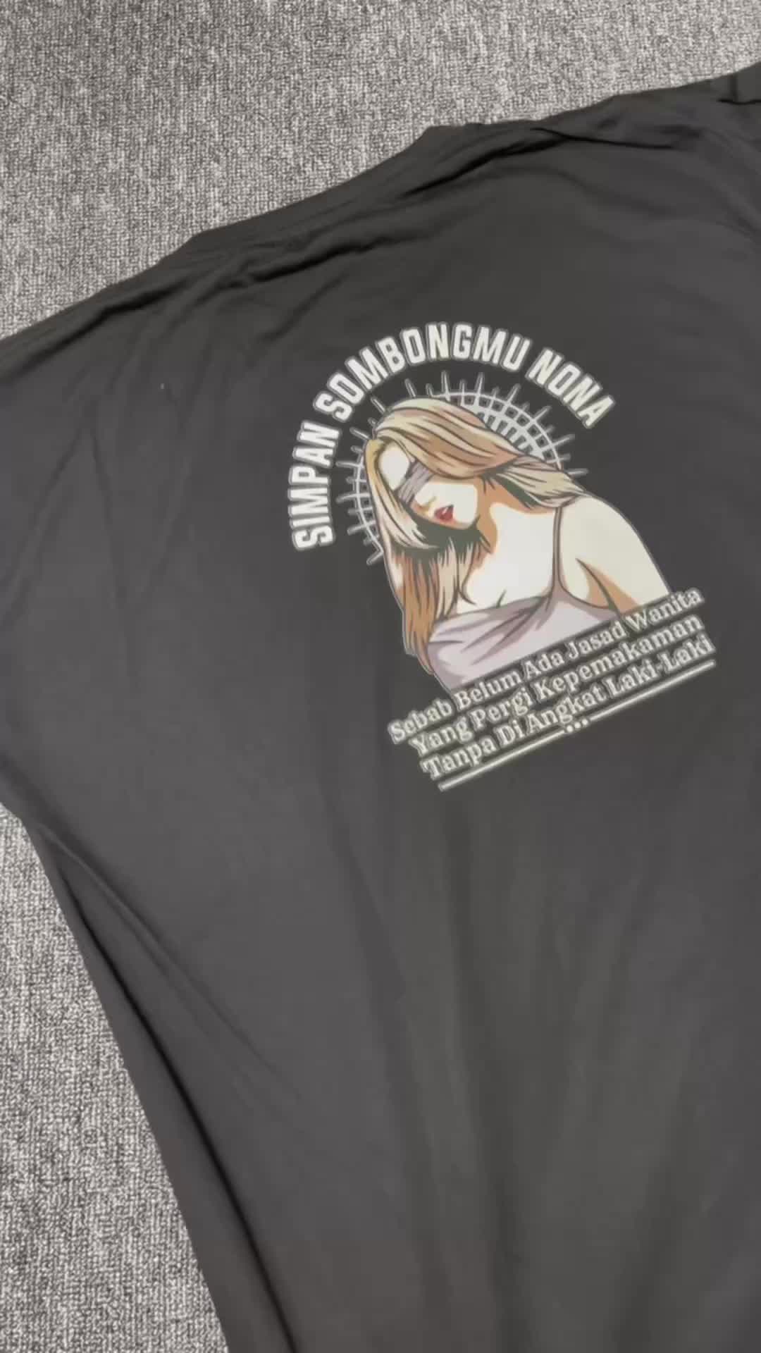 Kaos Kata Kata Simpan Sombongmu Nona Baju Kaos Distro Unisex Pria Wanita
