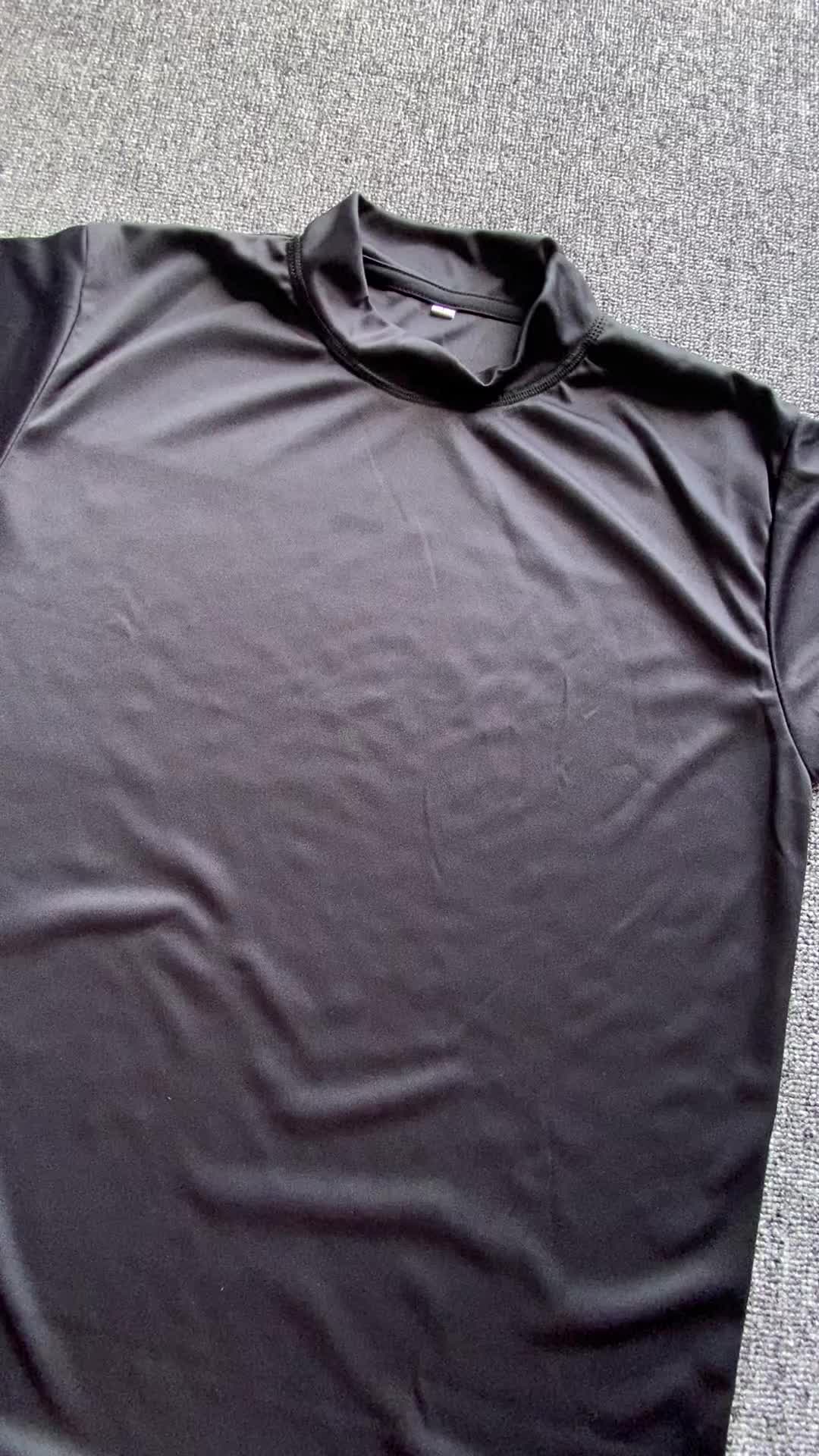 Baselayer manset Basic pria olahaga Compression wear elastic sport man material spandex mangset football running gym fitness sepeda badminton compression  shirt  gym Mancing