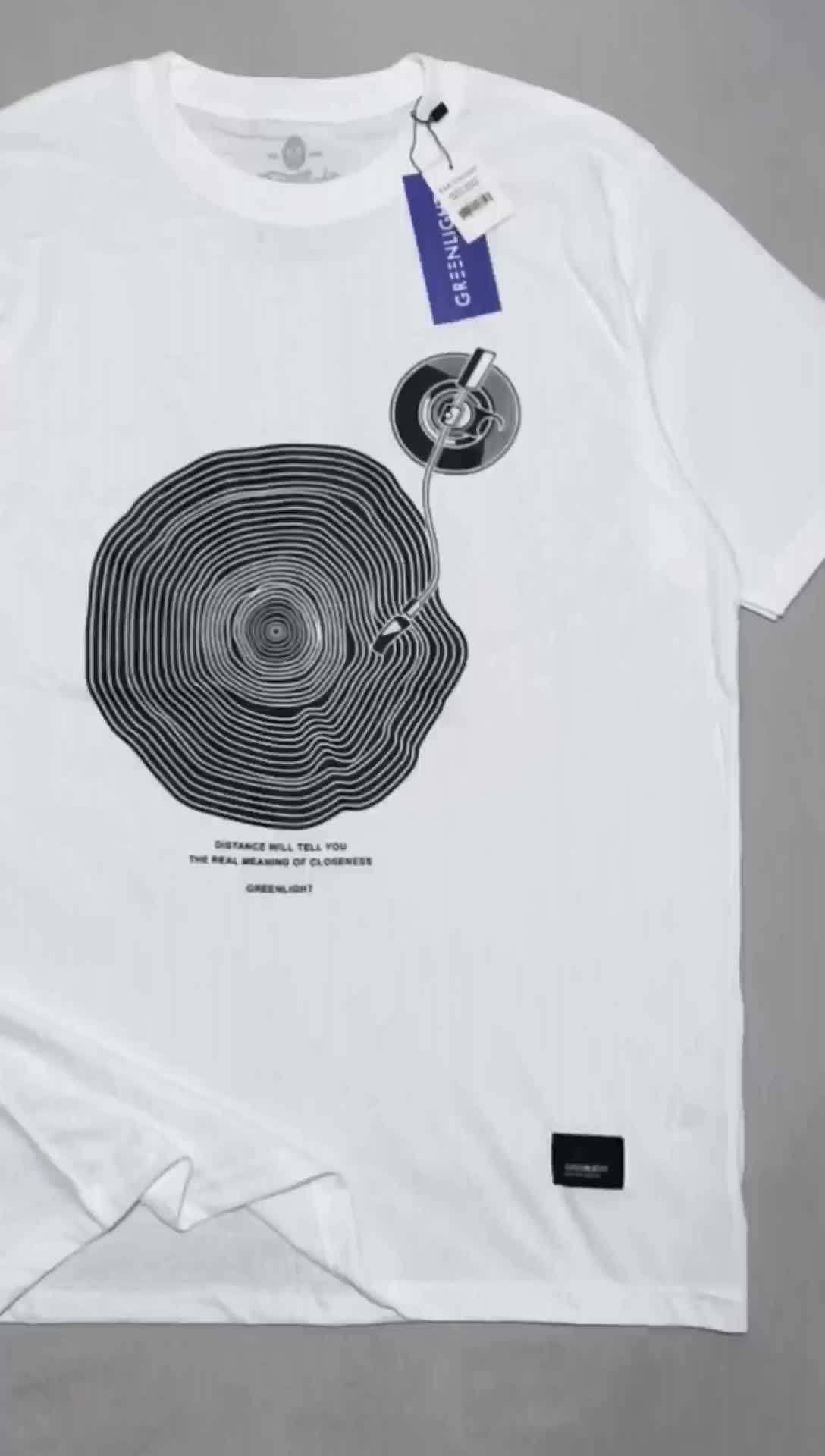 Kaos Distro Pria P082 Free Stiker Katun Putih Lengan Pendek Santai Combed High Sablon Lembut Panjang Nyaman