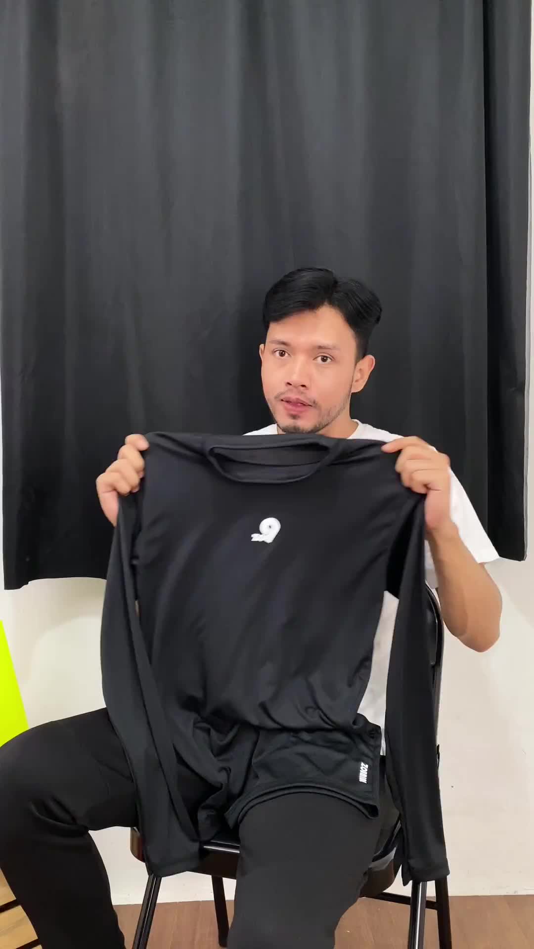 Baselayer Long Sleeve Kaos Manset Olahraga Pria Base Layer Gym Running Lengan Panjang