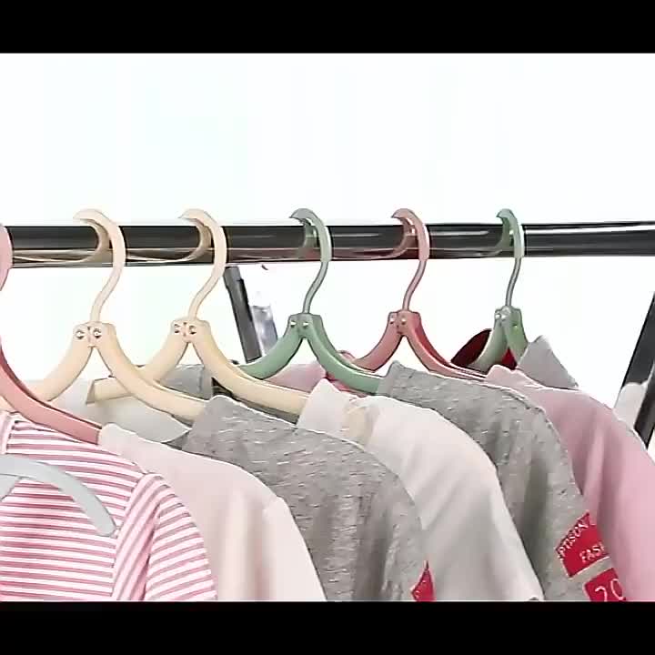 Magic hanger / Gantungan baju lipat / GANTUNGAN BAJU SERBA GUNA Plastik Pakaian