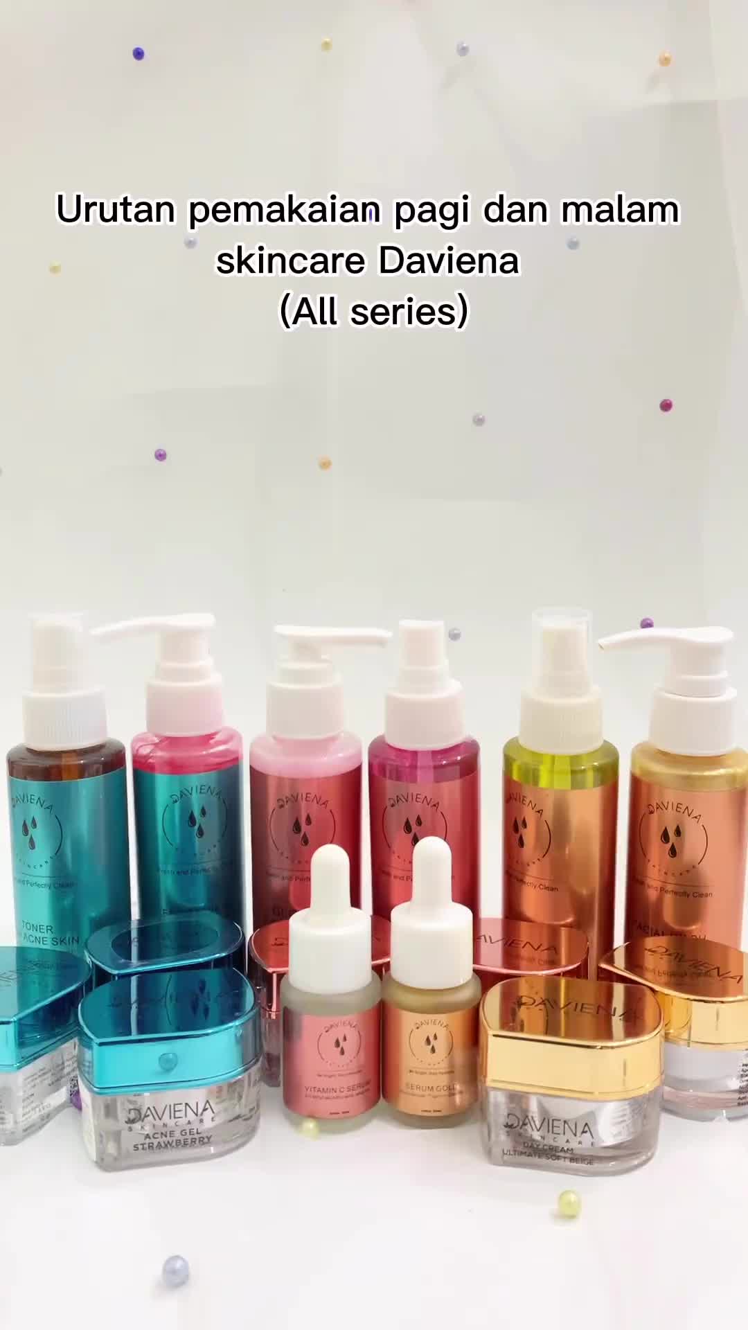 PAKET GOLD SERIES DAVIENA SKINCARE | Kulit Kusam |  Pemutihan | Kontrol Minyak | Kombinasi Memudarkan Flek