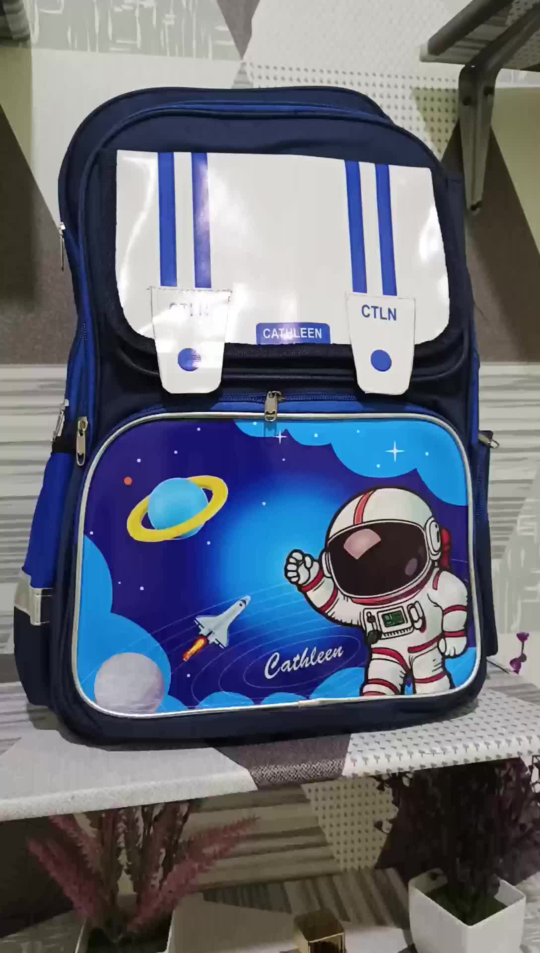 Astronot St Backpack - Ransel Sekolah SD - Free Bonus Botol,Jam Tangan ,Kipas Portable - Bisa Cod. Fashion tas ff anak cowok
