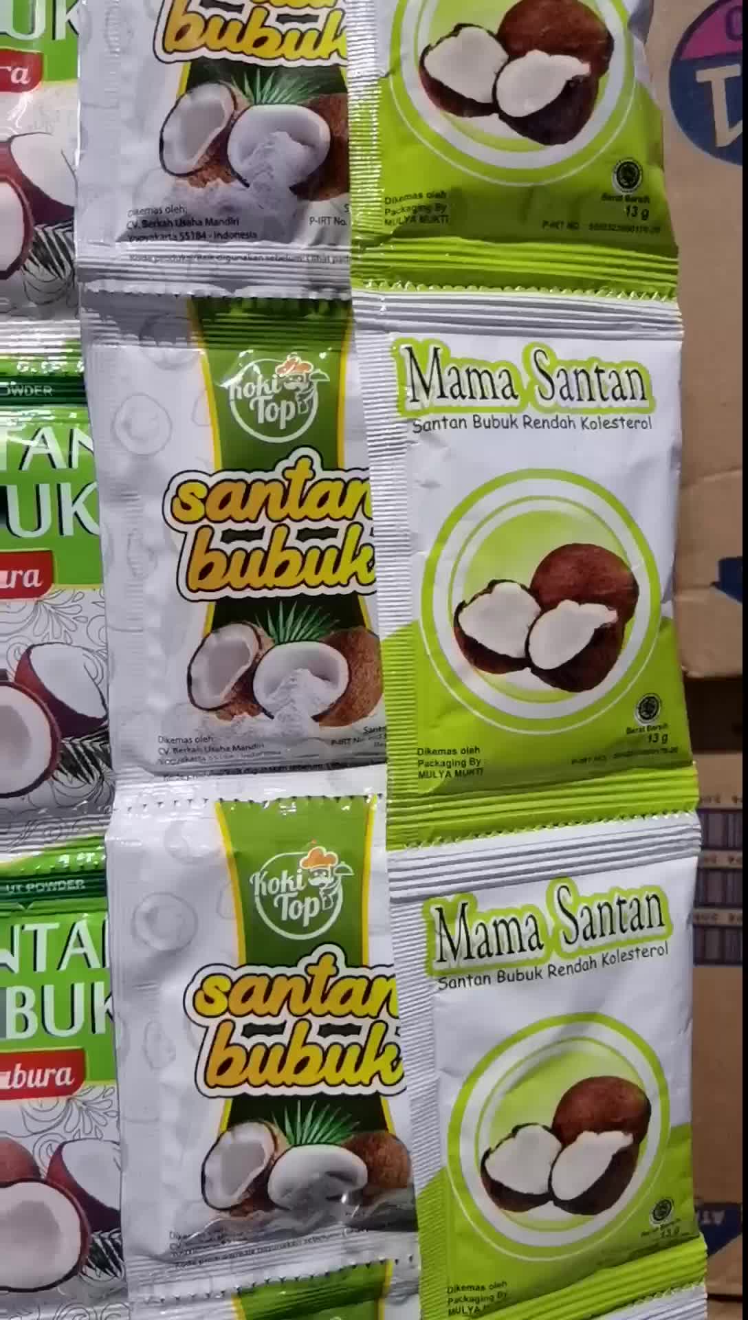 Santanpas, Tabura, Koki Top,(PAKET 3 RENCENG) Santan Bubuk Kemasan Sachet 13gr
