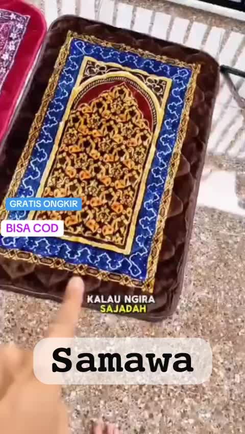 Sajadah  Tebal Impor Turki Bahan Lembut premium anti slip ukuran 70x110 cm Memiliki Multi Motif dan Pilihan Warna