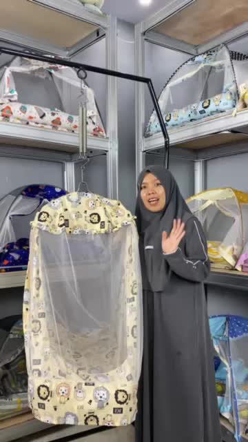 Ayunan Bayi Jumbo + Per & Hanger karakter anak lucu | Ayunan set kelambu | Set ayunan bayi lengkap | Kelambu anti Nyamuk
