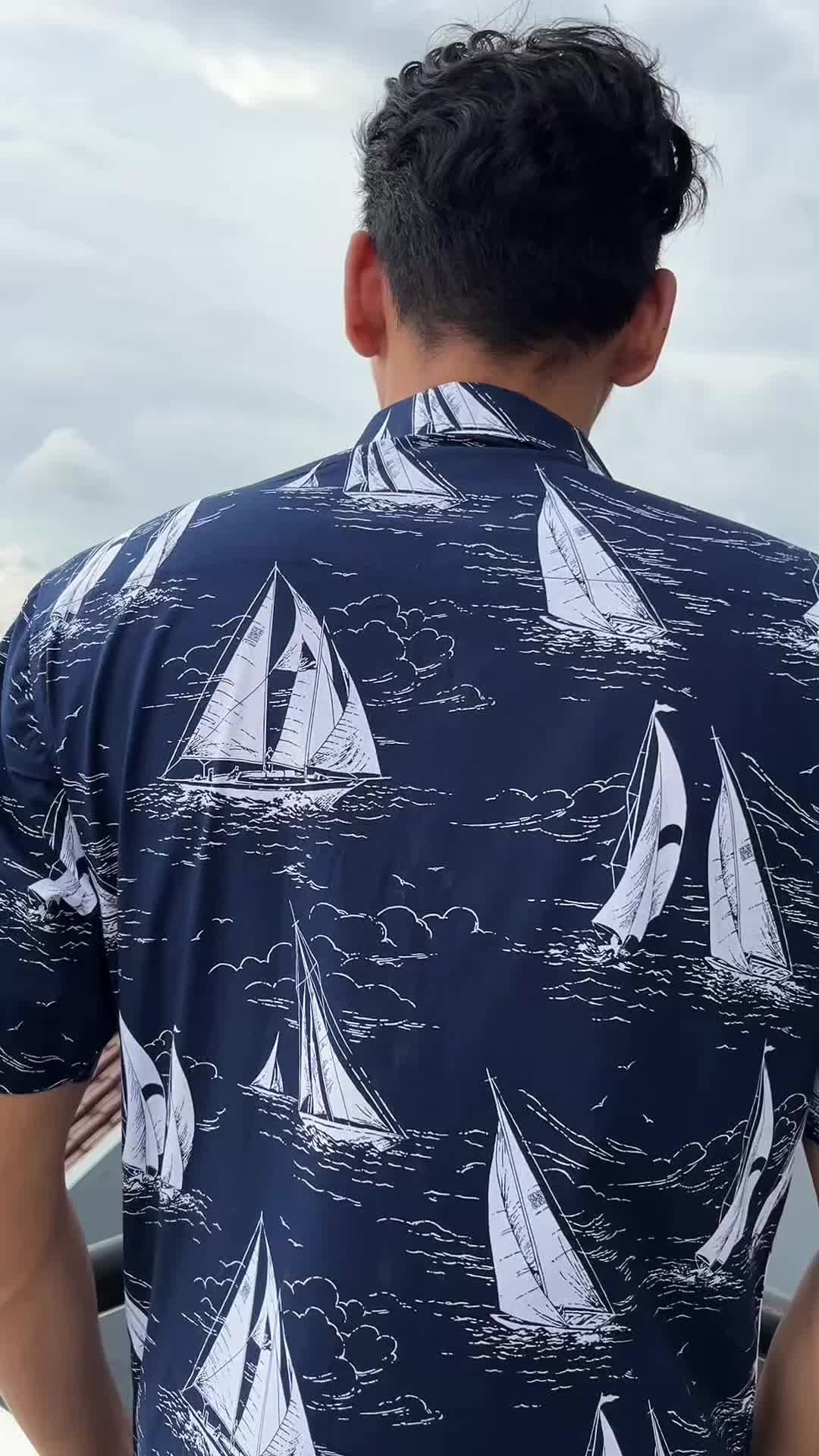 [GRIDLINE - NEW PRINT SLIM JUMBO]  Kemeja Print Pria Lengan Pendek Slimfit FULL KATUN 40s Modern Elegan Casual Stylish Nyaman Adem Tebal Simpel Terbaru Best Seller Premium