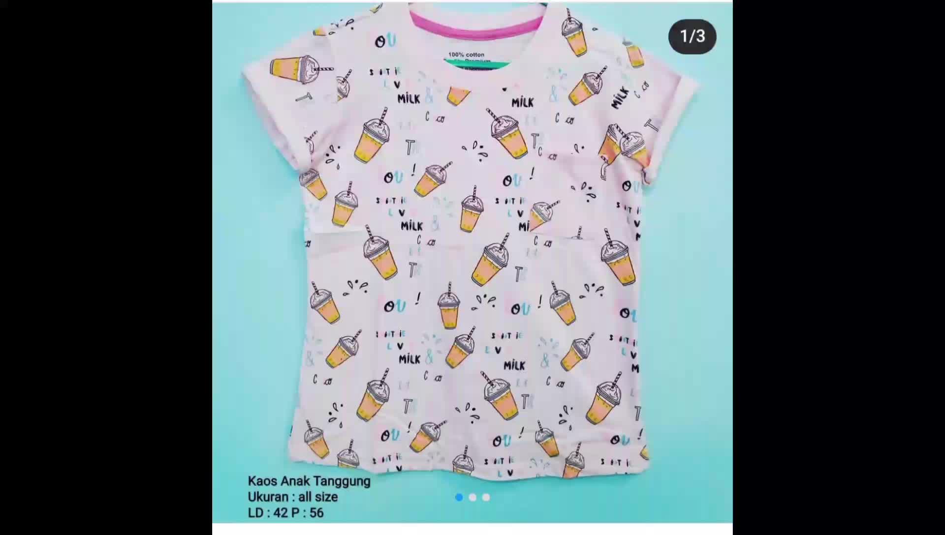 Baju anak-anak banyak pilihan warna dan model