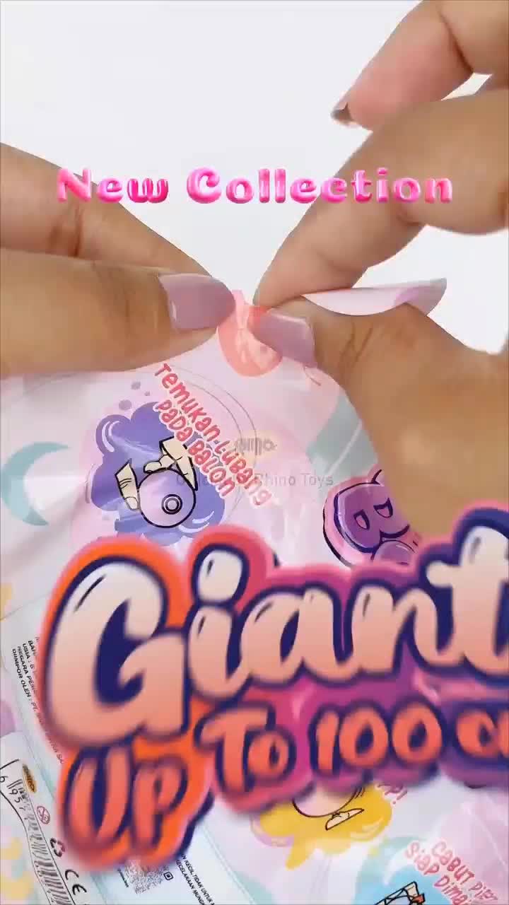 Rhino Glimmer Bliss Balon Mainan Anak Blowing balon bisa melebar hingga 100cm