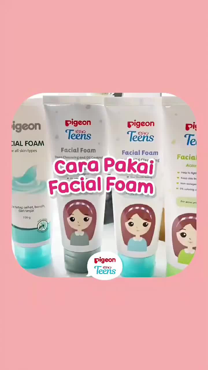 Pigeon Teens Facial Foam | Sabun Cuci Muka Anti Jerawat | Sabun Cuci Muka Remaja | Pembersih Muka Remaja