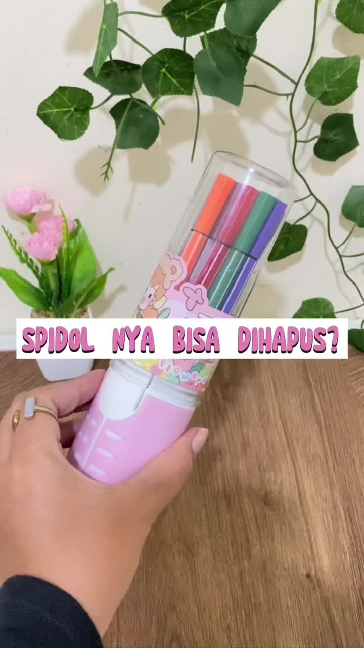 [READY] Aimilo Spidol Warna Warni 1 Set Hexagonal Watercolor Marker Pen 12/24 Warna Stationery