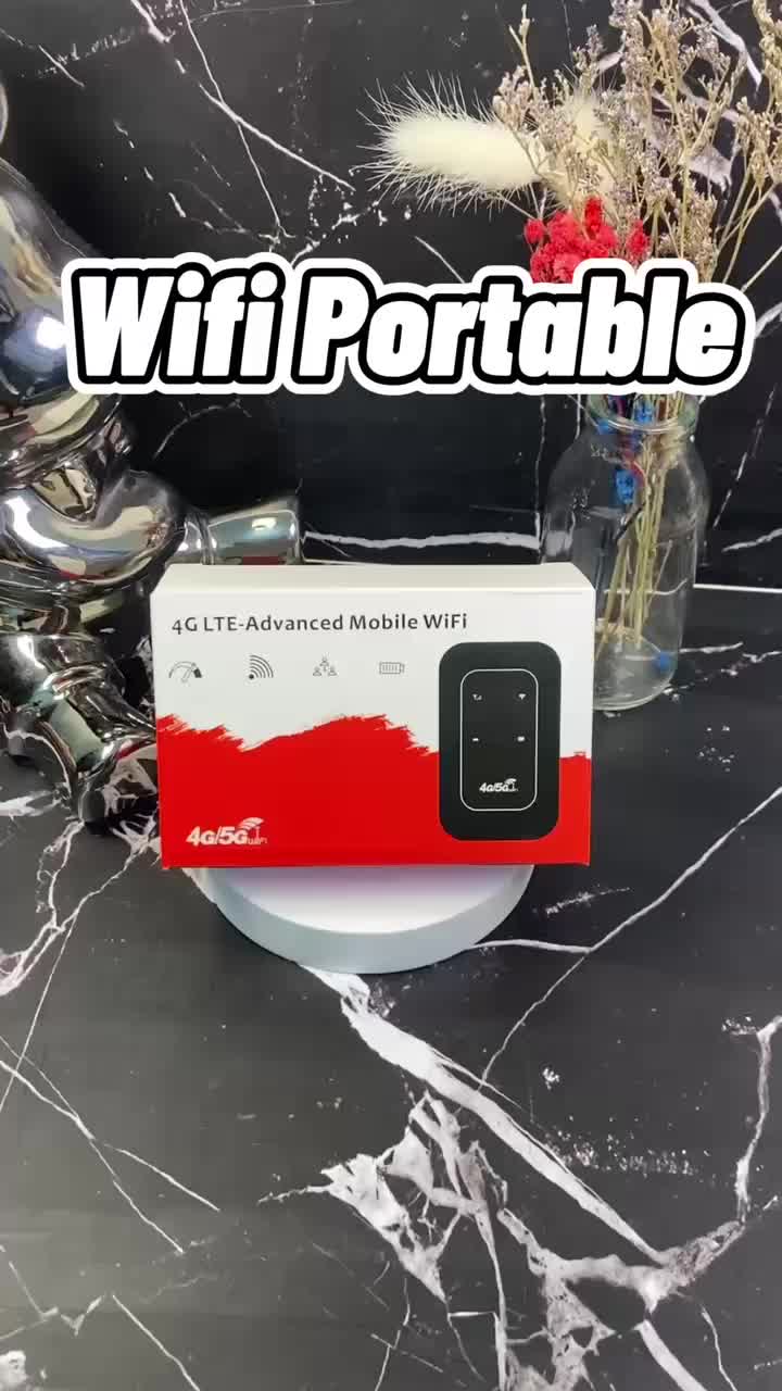WiFi Portabel 4G/5G dengan Baterai 3000mAh Router Mini WiFi-6 Outdoor Portable untuk Perjalanan dan Aktivitas Luar Ruangan