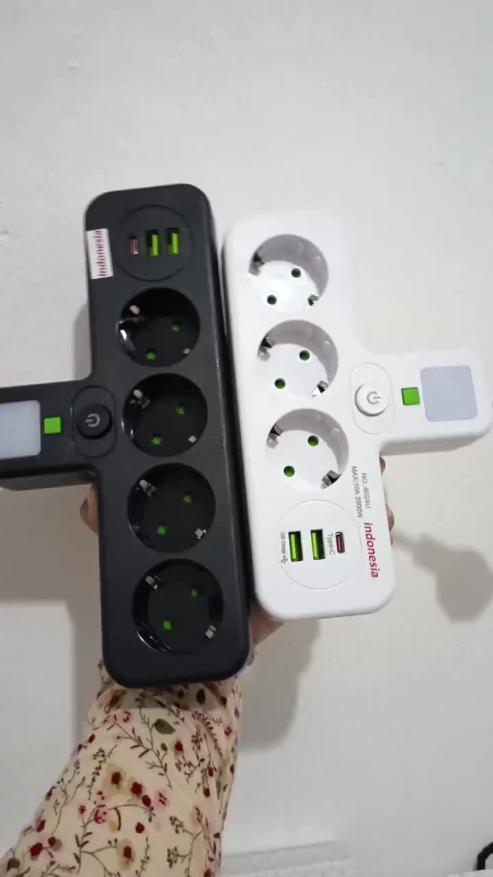 Stop Kontak Eropa Ke Soket USB Saklar Independen Lampu Malam Multi Port Rumah