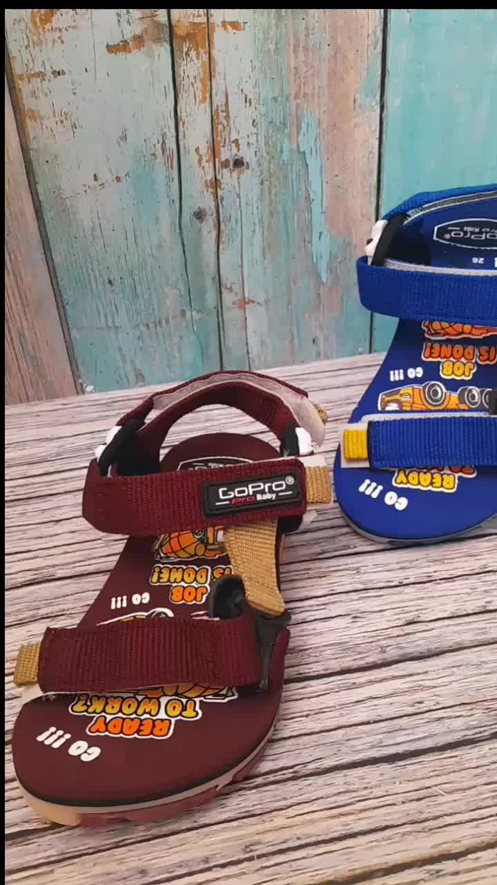 GoPro Adventure Fusso/Cancer Lm Bb Sandal Gunung Anak Baby Sendal Lampu Fashion Bayi Ringan di Kaki Anti Selip Anti Licin Size 24-27 Sepatu