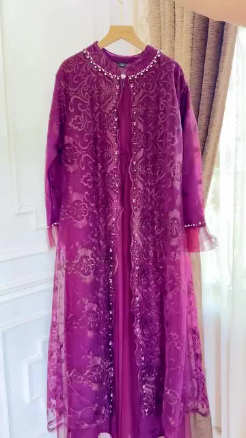 LIVE TIME DRESS Gamis Brukat Aplikasi Payet Mutiara Import Premium OOTD Gamis Kondangan Terbaru 2026 Lidia Dress Gamis Muslimah Terlaris