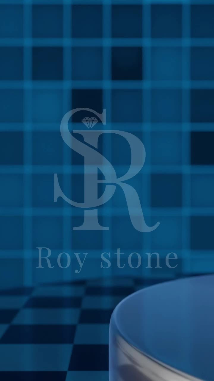 RoyStone - Kalung Glam Square Necklace Wanita Perhiasan Moissanite Sertifikat GRA Original Lapis Emas 18K