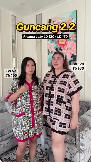 PIYAMA LOLY LD 150 JUMBO SETELAN RAYON PREMIUM MOTIF Tidur Busui Wanita Bumil Pendek Katun Dewasa Kancing