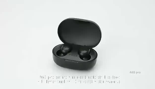 A6S TWS Wireless Bluetooth Headset with Mic Earbuds Noice Cancelling