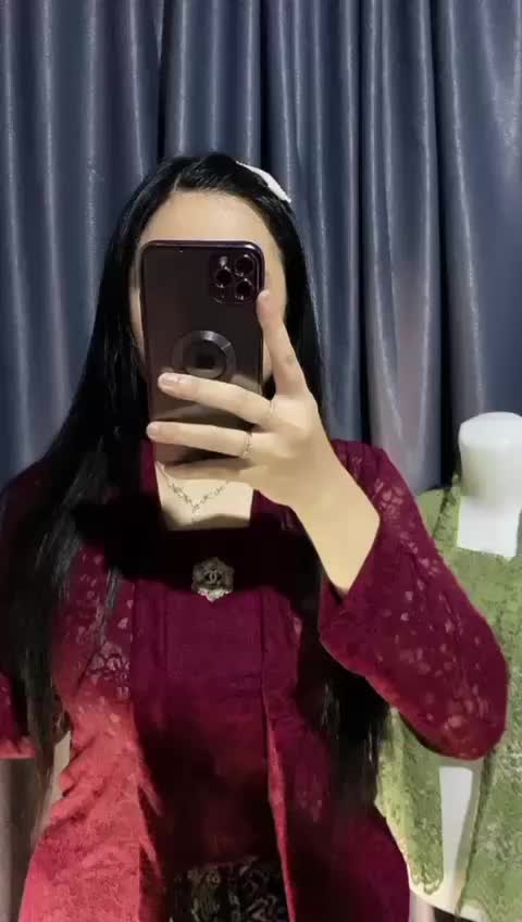 Kebaya Wanita Brukat Halus Premium Lengan Panjang - Rompi, Dusty Pink, Muslim, Syal, Safety, Blazer, Songkok, Handsock, Baju, Kopiah