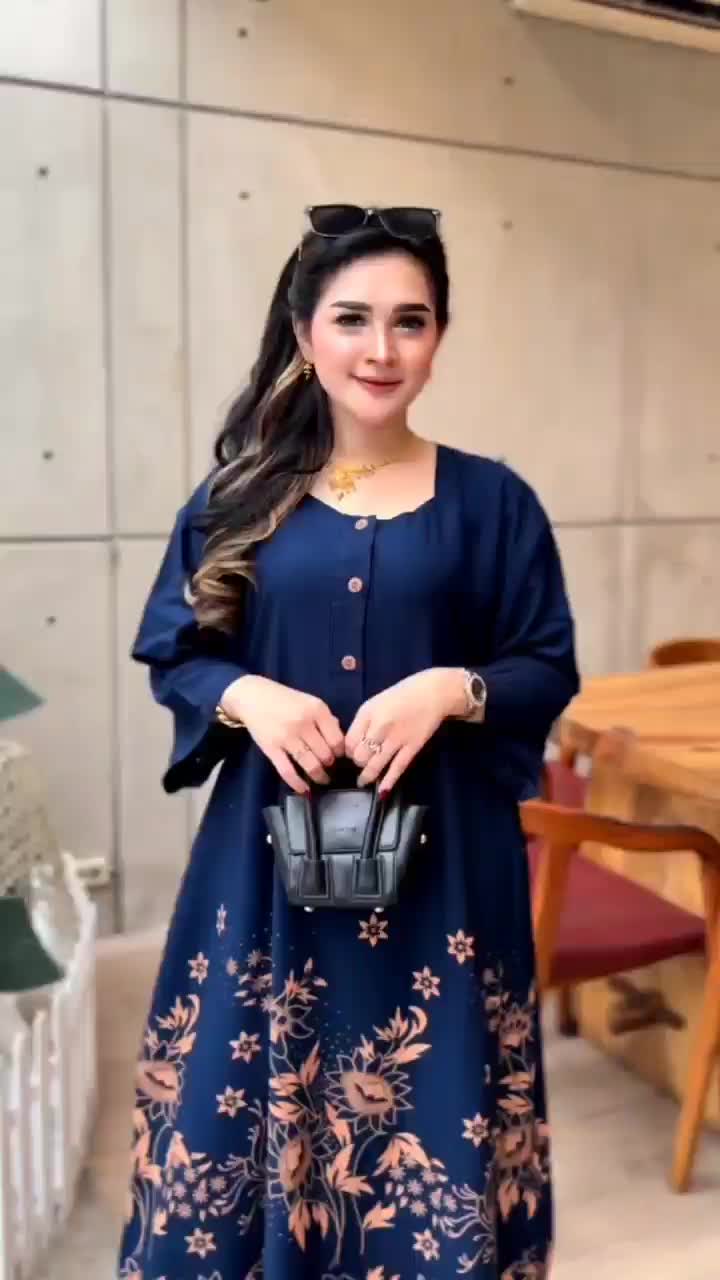 Paket BUNDLING 100 ribu 2 pcs Daster Chibi Motif Terbaru Lengan 3/4 pakai Bahan Rayon Kekinian Dan Bisa Buat Bumil Busui Dress wanita Viral Panjang Kancing