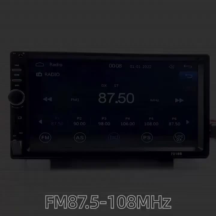 7018B  Head Unit Android Double Din 7 Inch Bluetooth Audio Car MP3 MP5 Player In Touch Screen Radio Dan Kamera Mundur Mobil LED